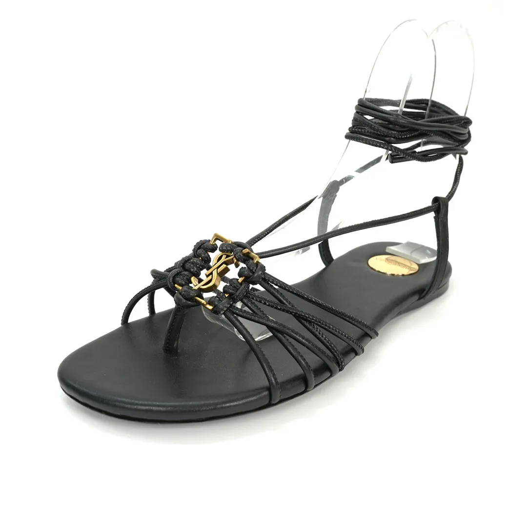 👟👟Ex-factory price 520👟👟 Yves Saint Laurent (YSL for short) - Design style: It adopts the classic clip-on style, with multiple leather straps of different colors intertwined, showing a unique weaving feel. The strap design at the ankle adds sexiness and casualness. It is the highlight of fashionable holiday style or daily casual matching.   - Iconic element: There is a golden YSL classic letter logo decoration in the middle of the shoe body, which is highly recognizable and highlights the brand identity, injecting a high-end fashion sense into the simple sandals.   - Material and color: Leather is the main material, with a delicate texture. The colors such as brown and gold are retro and versatile, suitable for a variety of styles, showing the charm of French elegance and fashion. Size: 35-44 (42-44 is custom-made and cannot be returned or exchanged).